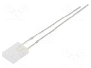 LED; yellow/yellow green; rectangular; 2x4.95x6.95mm; bicolour OPTOSUPPLY