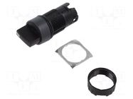 Switch: rotary; 16mm; Stabl.pos: 3; black; none; Harmony XB6; Pos: 3 SCHNEIDER ELECTRIC