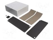 Enclosure: shielding; X: 191mm; Y: 160mm; Z: 68mm; aluminium; natural HAMMOND