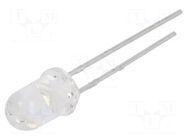 LED; green; 5mm; 4000mcd; 10°; Front: convex; 3.7VDC; No.of term: 2 EVERLIGHT