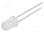 LED; green; 5mm; 4000mcd; 10°; Front: convex; 3.7VDC; No.of term: 2 EVERLIGHT