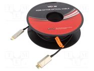 Cable; HDCP 2.2,HDMI 2.0,optical; HDMI plug,both sides; PVC; 20m VCOM