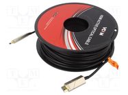 Cable; HDCP 2.2,HDMI 2.0,optical; HDMI plug,both sides; PVC; 40m VCOM