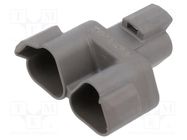 Transition: T adapter; DT; male; for cable; PIN: 3; grey; -55÷125°C DEUTSCH