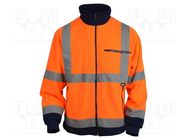 High visibility jacket; Size: XXL; orange-navy blue VIZWELL