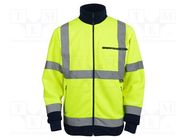 High visibility jacket; Size: XL; yellow-navy blue VIZWELL