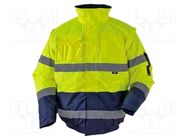 Work jacket; Size: M; yellow-navy blue; warning VIZWELL