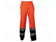 Dungarees; Size: M; orange-navy blue; warning VIZWELL