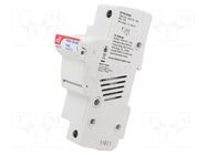 Fuse holder; 22x65mm; for DIN rail mounting; 100A; 1.5kVDC DF ELECTRIC