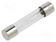 Fuse: fuse; 6A; 250VAC; quick blow; cylindrical,glass; 6.3x32mm EATON/BUSSMANN