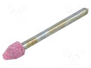 Grindingstone; Ø: 6mm; plunger; 3mm; aluminium oxide PG PROFESSIONAL