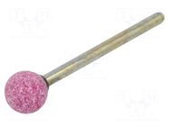 Grindingstone; Ø: 10mm; aluminium oxide; plunger; 3mm PG PROFESSIONAL
