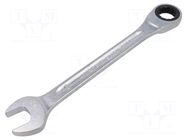 Wrench: combination spanner; rattle; 24mm; chromium plated steel STAHLWILLE