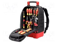 Kit: general purpose; tool rucksack; for electricians; 1kV WIHA