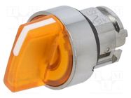 Switch: rotary; 22mm; Stabl.pos: 3; orange; LED; IP66; prominent SCHNEIDER ELECTRIC