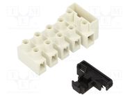 Terminal block; screw terminal; 2.5mm2; 450V; ways: 5; white BM GROUP