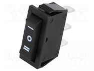 ROCKER; SP3T; Pos: 3; ON-OFF-ON; 15A/250VAC; black; none; 35mΩ NINIGI