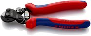 KNIPEX 95 62 160 SB Wire Rope Cutter also for high-strength wire rope with multi-component grips burnished 160 mm (self-service card/blister)