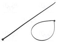 Cable tie; L: 390mm; W: 4.6mm; black; polyamide; 225N; Ømax: 110mm HELLERMANNTYTON
