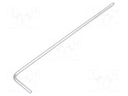 Wrench; hex key,spherical; HEX 1.5mm; tool steel; long; L: 63.5mm KING TONY