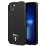 Guess GUHCP13MSLTGK iPhone 13 6.1&quot; black/black hardcase Silicone Triangle, Guess