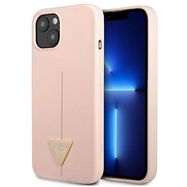Guess GUHCP13MSLTGP iPhone 13 6.1 &quot;pink / pink hardcase Silicone Triangle, Guess