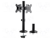 Holder; 8kg; 17÷32"; Arm len: 52mm; Standard: 75x75mm,100x100mm LOGILINK