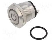 Switch: vandal resistant; Pos: 2; SPST-NO; 20A/220VAC; IP40; OFF-ON ONPOW