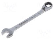 Wrench: combination spanner; rattle; 15mm; MicroSpeeder PROXXON