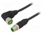Cable: for sensors/automation; M12; PIN: 5; 10m; 60VDC; 60VAC; 4A MURRELEKTRONIK