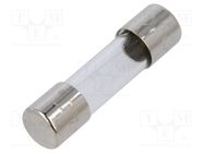 Fuse: fuse; quick blow; 200mA; 220VAC; cylindrical,glass; 5x20mm SCHURTER