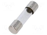Fuse: fuse; 4A; 125VAC; quick blow; cylindrical,glass; 5x20mm; D1 SCHURTER