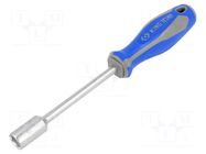Screwdriver; 6-angles socket; HEX 13mm; Blade length: 125mm KING TONY