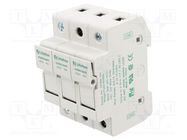 Fuse holder; cylindrical fuses; 10x38mm; for DIN rail mounting LITTELFUSE