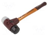 Hammer; 325mm; W: 115mm; 630g; 40mm; round; wood; SIMPLEX HALDER