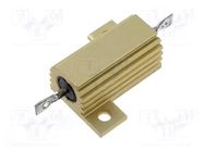 Resistor: wire-wound; with heatsink; screw; 10Ω; 25W; ±5%; 50ppm/°C TE Connectivity