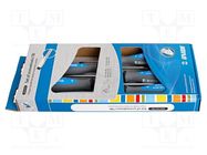 Kit: screwdrivers; slot; TBI; cardboard packaging,box; 5pcs. UNIOR