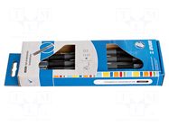 Kit: screwdrivers; cardboard packaging,box; precision; Torx® UNIOR