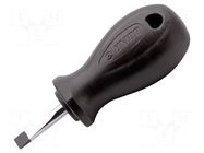Screwdriver; slot; 4x0.8mm; 627CR; Blade length: 25mm UNIOR