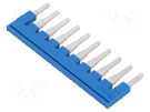 Comb bridge; ways: 10; blue; Width: 6mm; UL94V-0 PHOENIX CONTACT