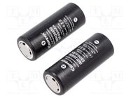 Re-battery: Li-Ion; 26650; 3.7V; 5500mAh; Ø26.5x67mm; 15A; 2pcs. KEEPPOWER