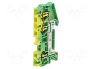 Splice terminal: rail; ST; spring clamp; yellow-green; 40A; ways: 1 PHOENIX CONTACT