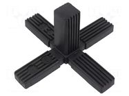 Mounting coupler; for profiles; polyamide; -30÷100°C; I: 79mm ELESA+GANTER