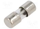 Fuse: fuse; time-lag; 5A; 350VAC; cylindrical,glass; 5x15mm; brass BEL FUSE
