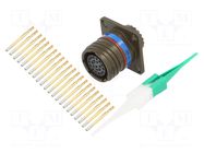 Connector: military; socket; female; PIN: 22; straight; crimped AMPHENOL AIR