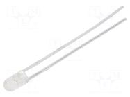 LED; red; 3mm; 1000mcd; 30°; Front: convex; 1.6÷2.4VDC; No.of term: 2 LUCKYLIGHT