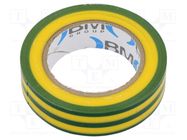 Tape: electrical insulating; W: 15mm; L: 10m; Thk: 0.15mm; PVC film BM GROUP
