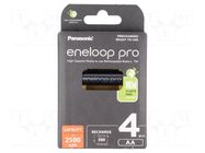 Re-battery: Ni-MH; AA; 1.2V; 2500mAh; ENELOOP PRO; Ø14.35x50.4mm PANASONIC