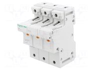 Fuse base; 14x51mm; for DIN rail mounting; 50A; Poles: 3 SCHNEIDER ELECTRIC