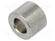 Spacer sleeve; 6mm; cylindrical; stainless steel; Out.diam: 8mm 